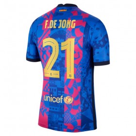 Jalkapallo Pelipaidat FC Barcelona Frenkie de Jong 21 Kolmaspaita 2021-2022 Lyhythihainen